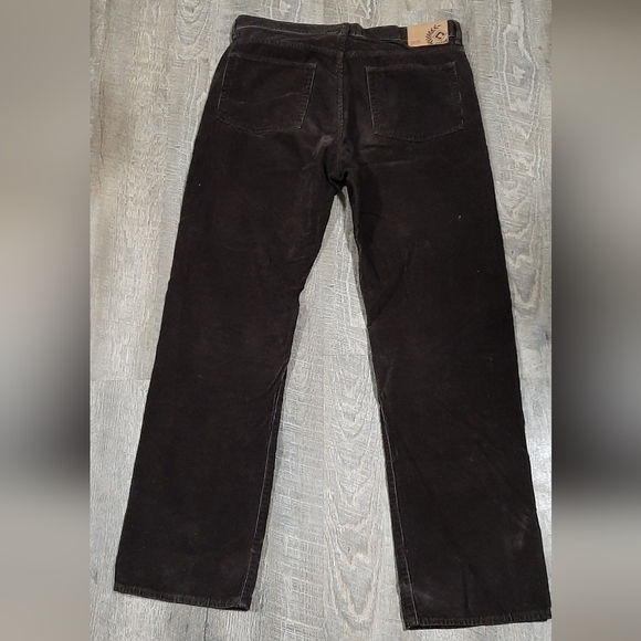 Men's Chaps Brown Corduroy Cotton Straight Fit 34 x 32 - Picture 3 of 6